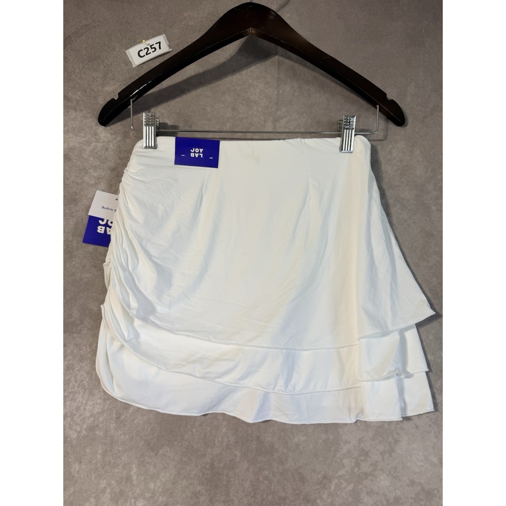 Joy Lab White Game Day Layered Skort with Built-In Shorts Size XS NWT - Picture 2 of 8